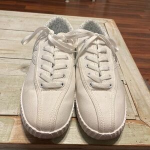 Womens White Tretorn Canvas Sneakers